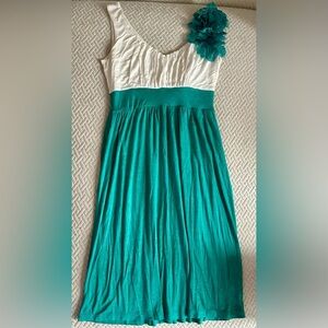 Summer Green Flower Dress